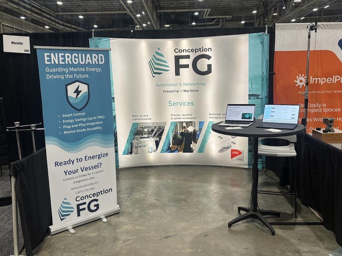 Kiosque Conception FG au WorkBoat Show
